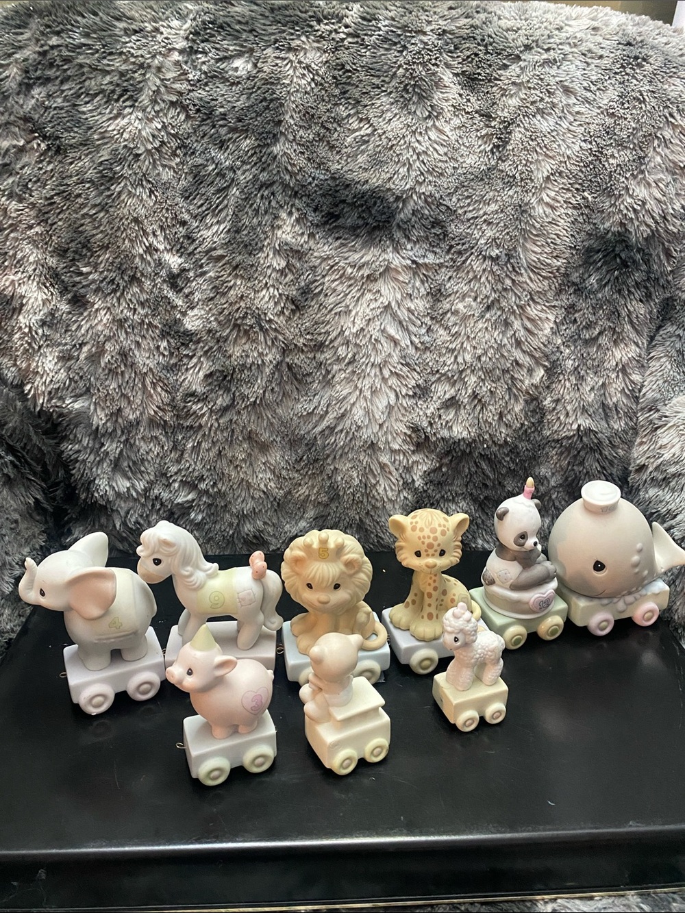 Vintage Precious Moments Birthday Train series 9 figurines